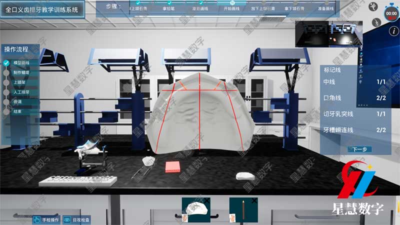 全口义齿排牙--模型画线 全口义齿排牙--模型画线